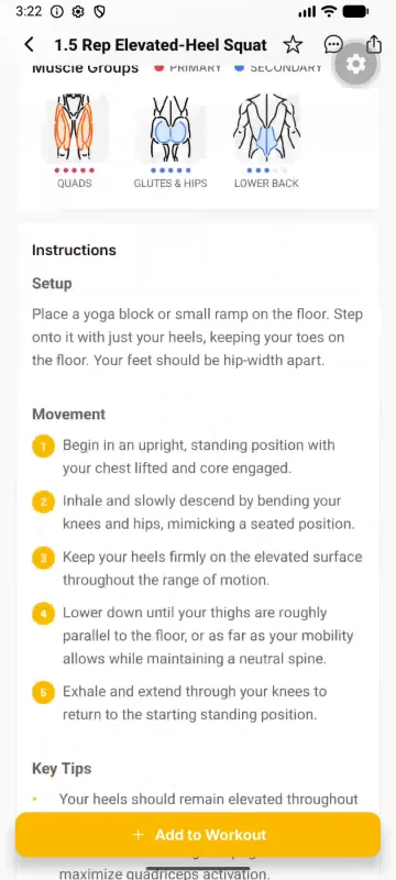 JustGains exercise muscle map
